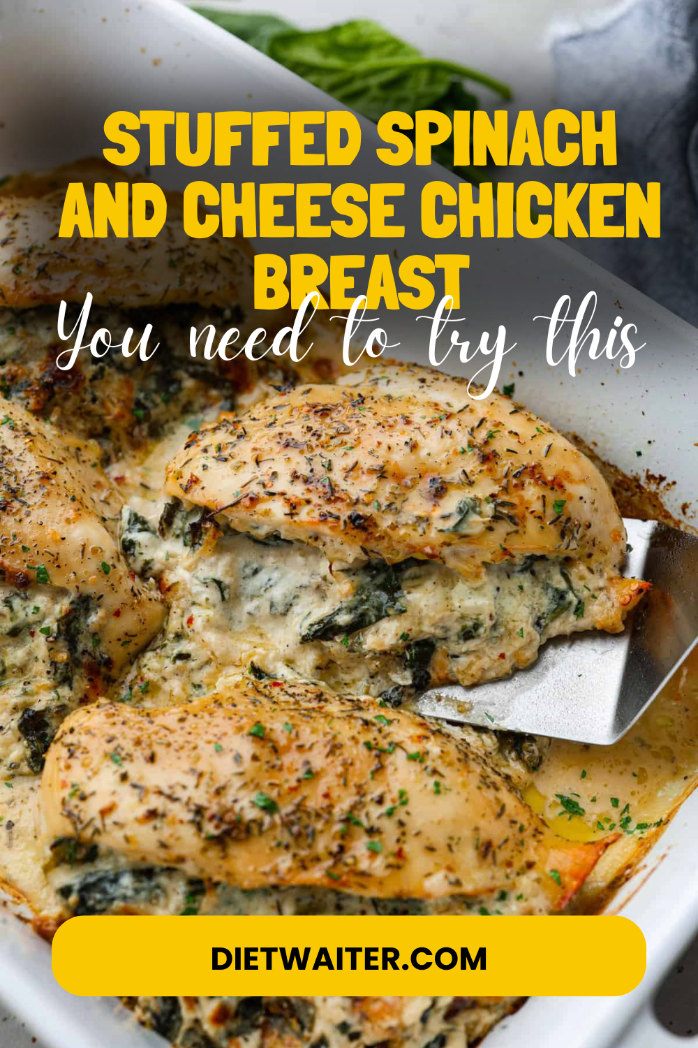 Stuffed Spinach and Cheese Chicken Breast