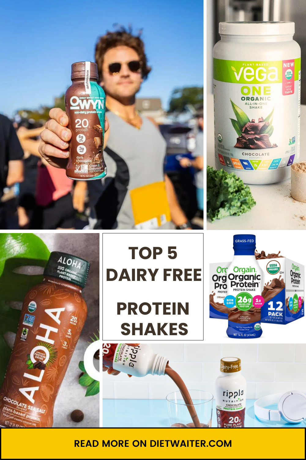 Top 5 Best Dairy Free Protein Shakes (According to Reviews)